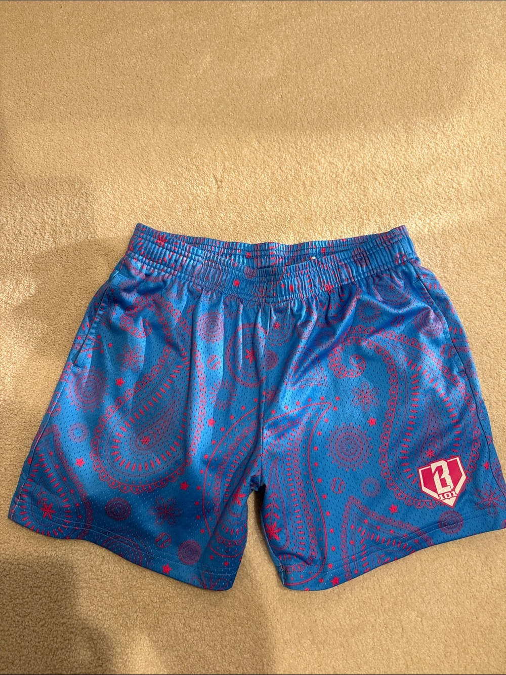 Baseball 101 Paisley Athletic Shorts